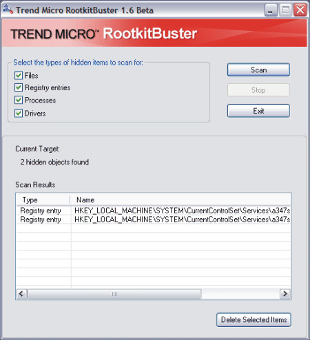 Trend Micro RootkitBuster